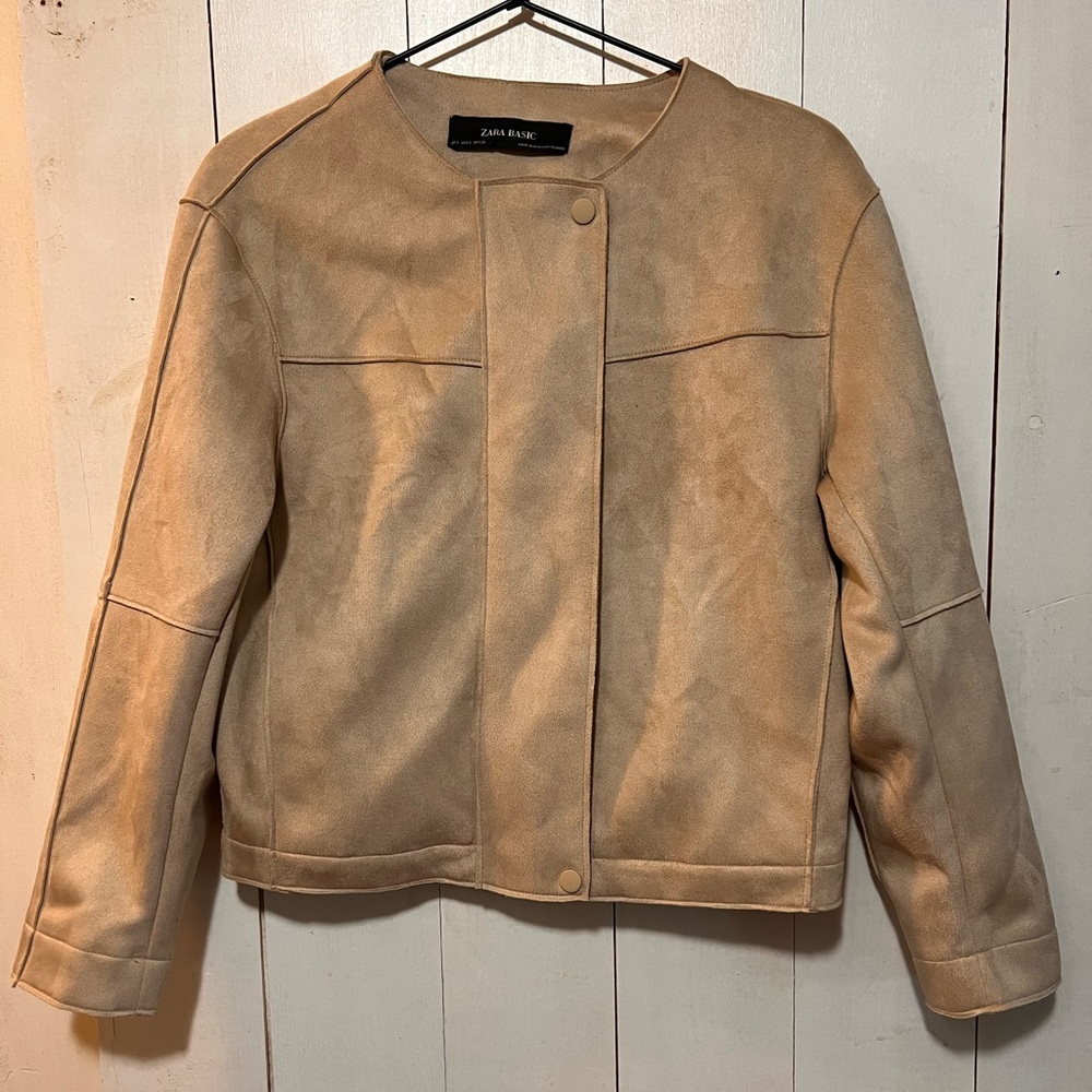 Zara faux suede jacket